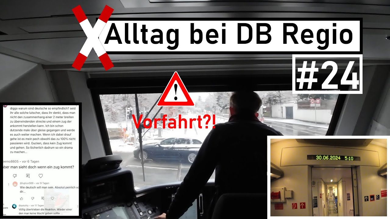 Sonstiger Alltag bei DB Regio #24 | Erschreckende Kommentare und Bahnübergangsstörung