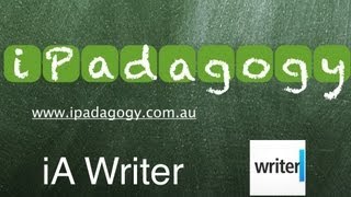 iPadagogy - App Review - iA Writer Video Tutorial