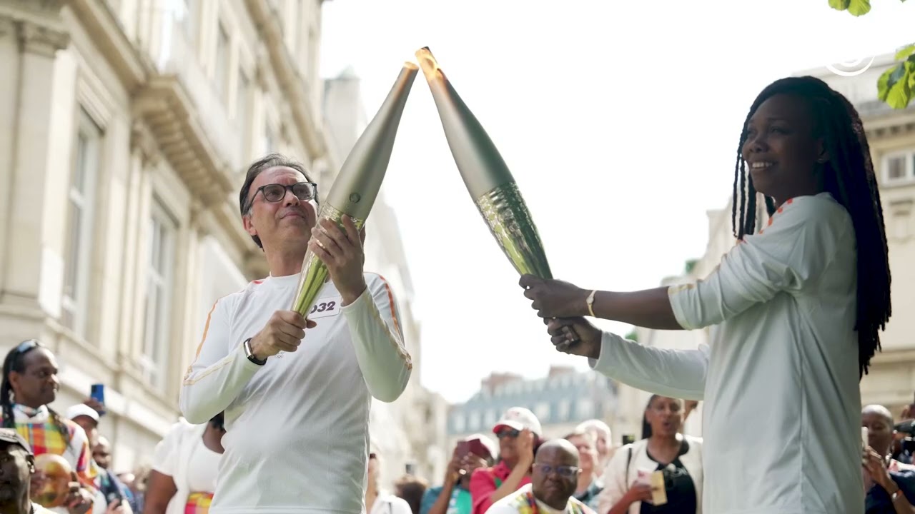 Le relais de la flamme du 15 Juillet Paris 2024 Ville de Paris