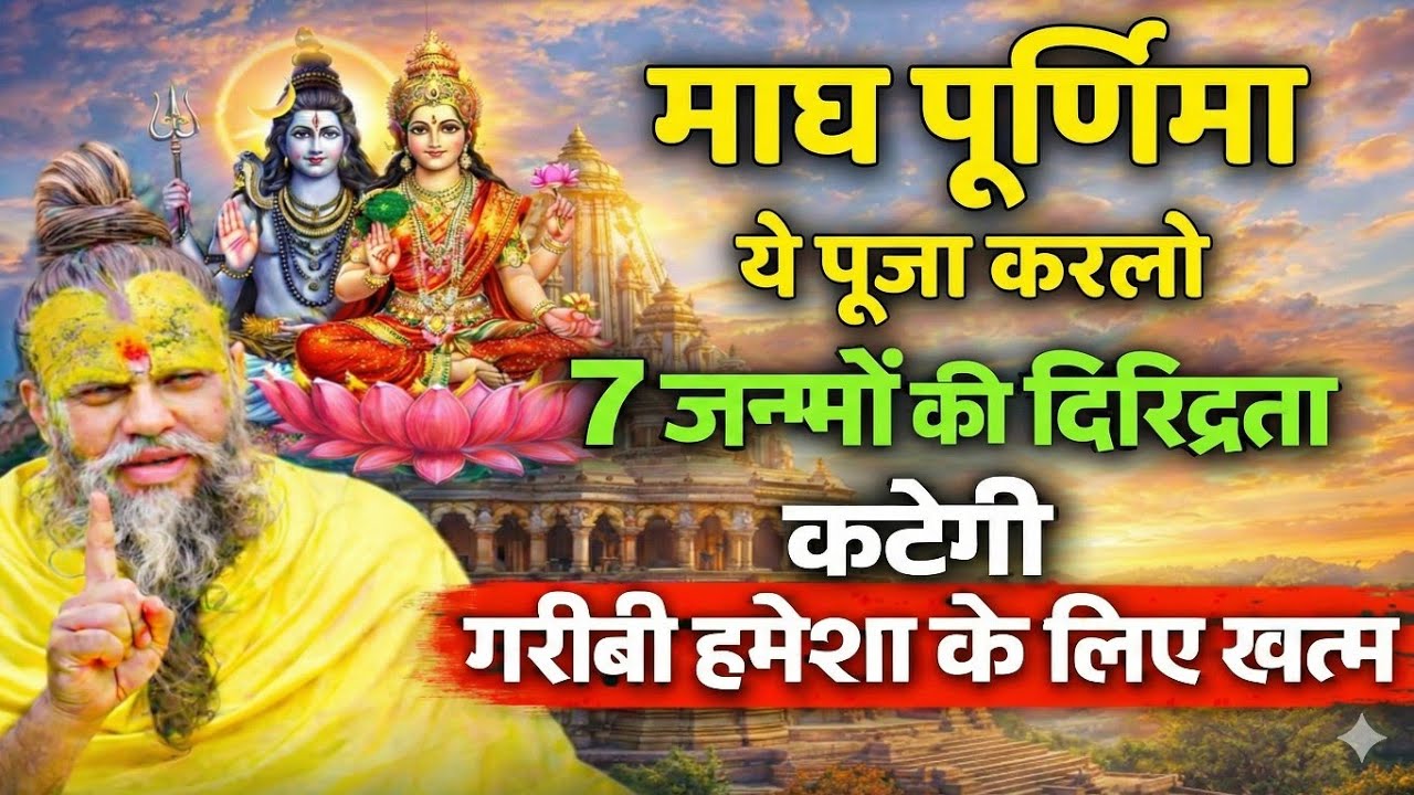माघ पूर्णिमा Special पूजा | महादेव–लक्ष्मी कृपा से 7 जन्मों की गरीबी खत्म | Premanand maharaj 