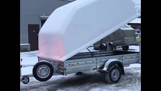 Легковой прицеп с крышкой. Для снегохода Легковой прицеп с крышкой. Для снегохода