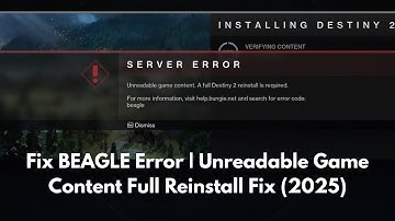 Destiny 2 BEAGLE Foutcode Oplossing | Game Start of Installeert Niet Goed