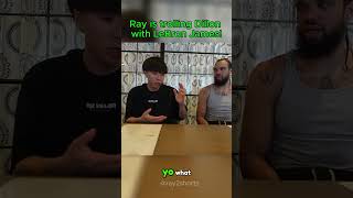 Ray Trolls Dillon Brooks With LeBron! 🤫👑 #ray #rayasianboy #dillon #lebronjames #basketball #funny