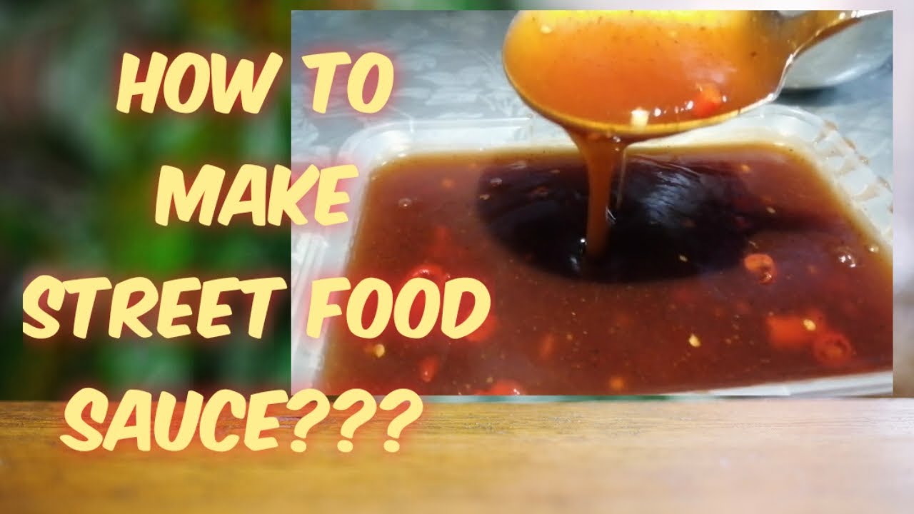 How to make street food sauce Sweet and Spicy Sauce YouTube