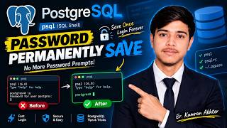 How to Save PostgreSQL Password Permanently in SQL Shell (psql) | No More Password Prompts!