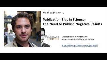 The need to publish negative results in science