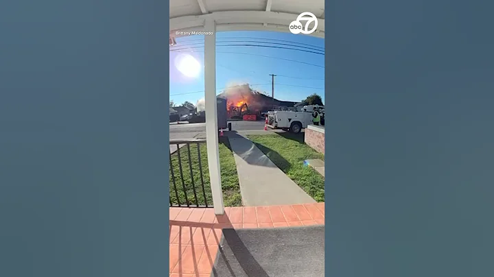 Home security video captures explosion ripping through Hayward building