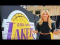 Amanda kloots practices wthe laker girls  in a very lucky pair of black tights  42524