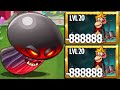 PvZ 2 Challenge - 40 Plants Same Power Up Vs Zombies Monkey Level 20 - Who will win?