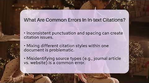 What Are Common Errors In In-text Citations? - The Language Library