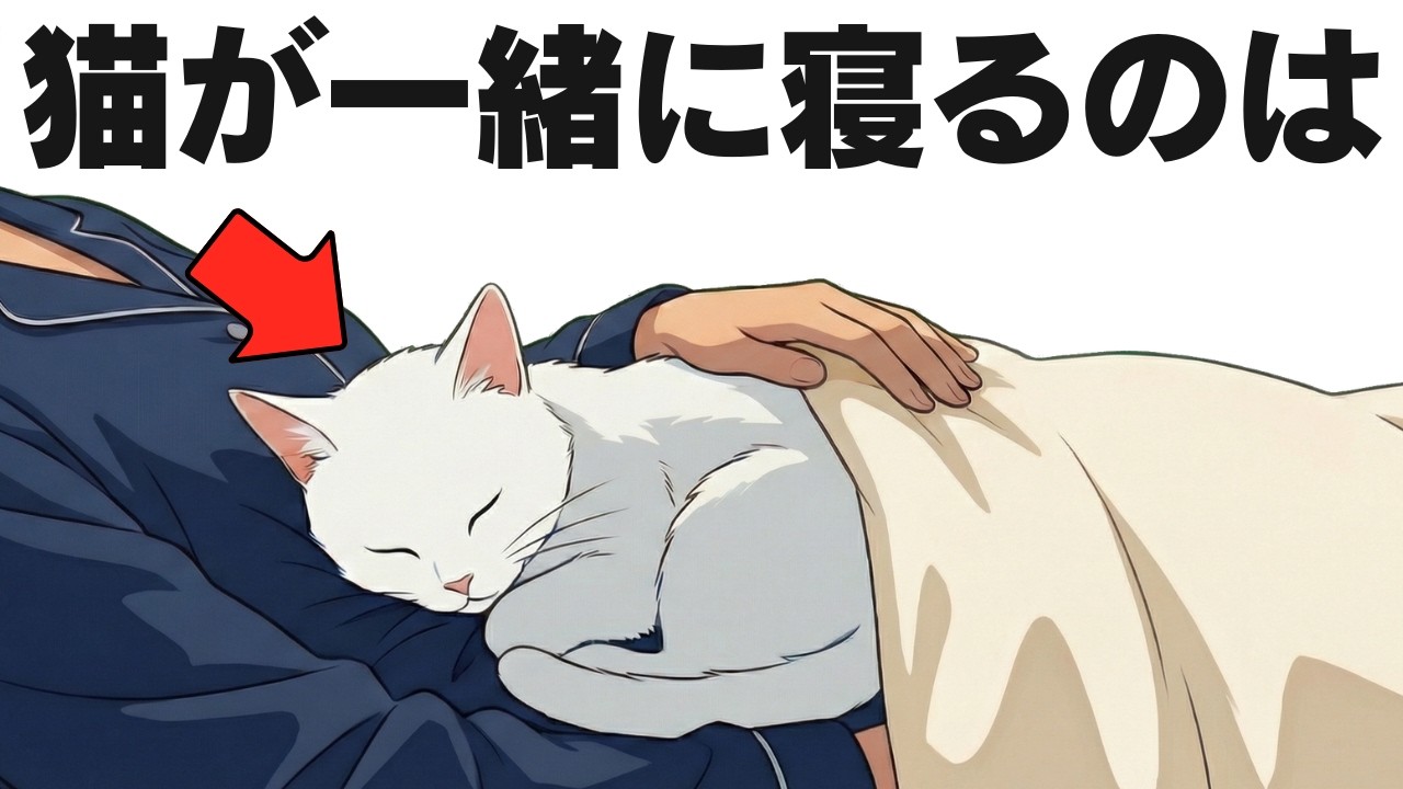 【癒やしすぎる】猫が隣で眠るあなたに伝えたい5つの気持ち
