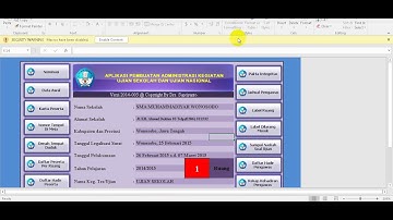 Aplikasi Administrasi Ujian Sekolah Dasar Berbasis Excel