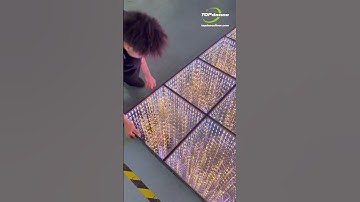 Flash and glow! Watch your 3D LED dance floor shine in no time! ⚡ #shorts #LEDDanceFloor