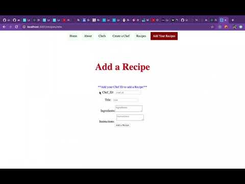 Share Your Recipe with React-Redux