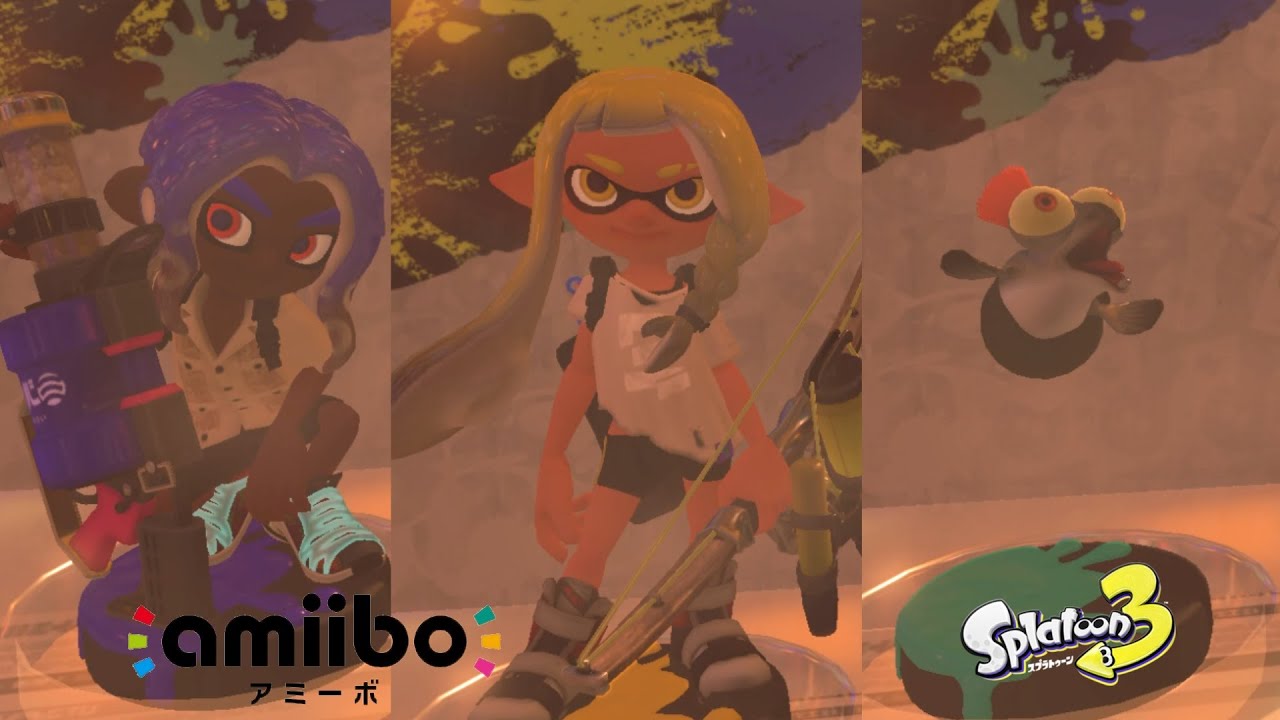 amiibo トリプルセットインクリング【イエロー】／オクトリング
