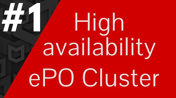 McAfee ePO Cluster Installation Part-#1 | McAfee ePO Server high availability | Step by Step  2020