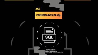 7 Types of Constraints in SQL  || Database. @Techpilelko
