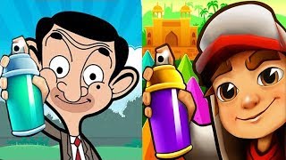 Subway Surfers Mumbai Jake Vs Mr Bean iPad Gameplay HD screenshot 5