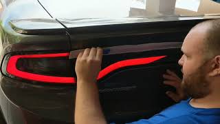 2015 plus Dodge charger taillight decal install video