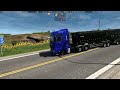 BOTANDO PRESSÃO NO MAN, PUXANDO CONJUNTO DE BITREM BI-CAÇAMBA Euro Truck Simulator 2!!