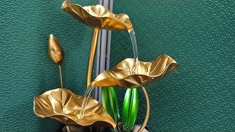 Hướng dẫn sử dụng thác nước phong thuỷ sen để bàn