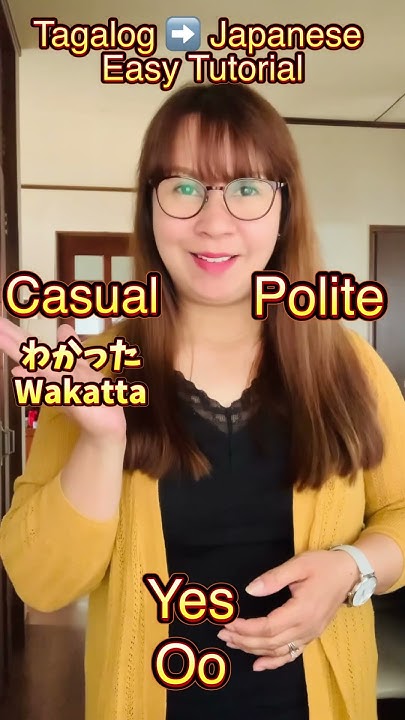 How To Say YES In Japanese tagalogjapanesetutorial how-to-say-yes-in-japanese-tagalogjapanesetutorial