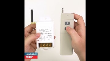 Bộ Điều Khiển Từ Xa 2000 mét - RF 433Mhz, 220V/30A/6000W #Shorts