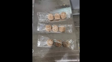 Three pieces half ball chocolate flow wrapping machine