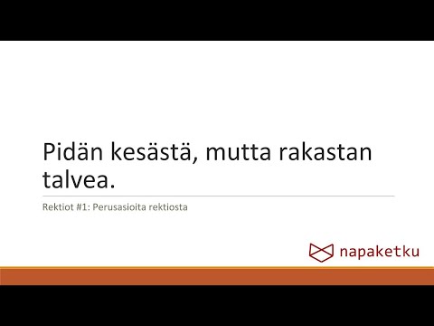 Video: Mitä ruktiolla tarkoitetaan?