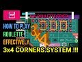 3x4 CORNERS SYSTEM | How To Play Roulette Effectively | TheRouletteFever