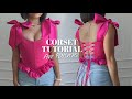 Valentines corset tutorial  free patterns
