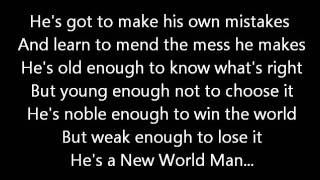 Rush-New World Man (Lyrics) chords