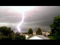 7/01/2015 -- EPIC LIGHTNING in St. Louis Missouri -- Strikes multiple times nearby