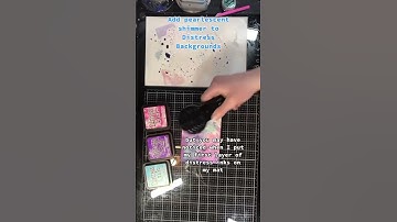How to add shimmer to Distressed Backgrounds #shorts #distressink #perfectpearl