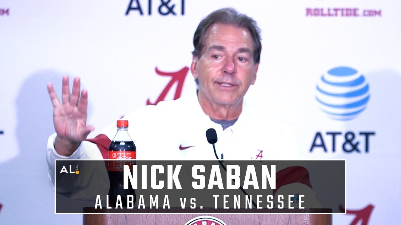 Nick Saban recaps Alabama's 35-13 win over Tennessee - YouTube