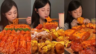 Creamy Rose Tteokbokki, Saucy Fried Chicken & Chinese Y Challenge Mukbang Asmr