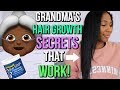 GRANDMAS'  OLD SCHOOL HAIR GROWTH SECRETS THAT ACTUALLY WORK