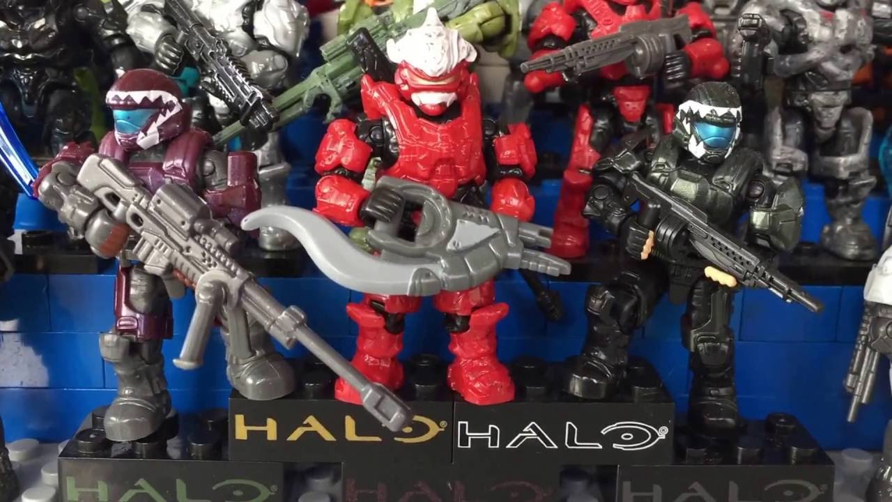 Halo Mega Bloks Custom Red Team 2x Mega Construx Halo Universe