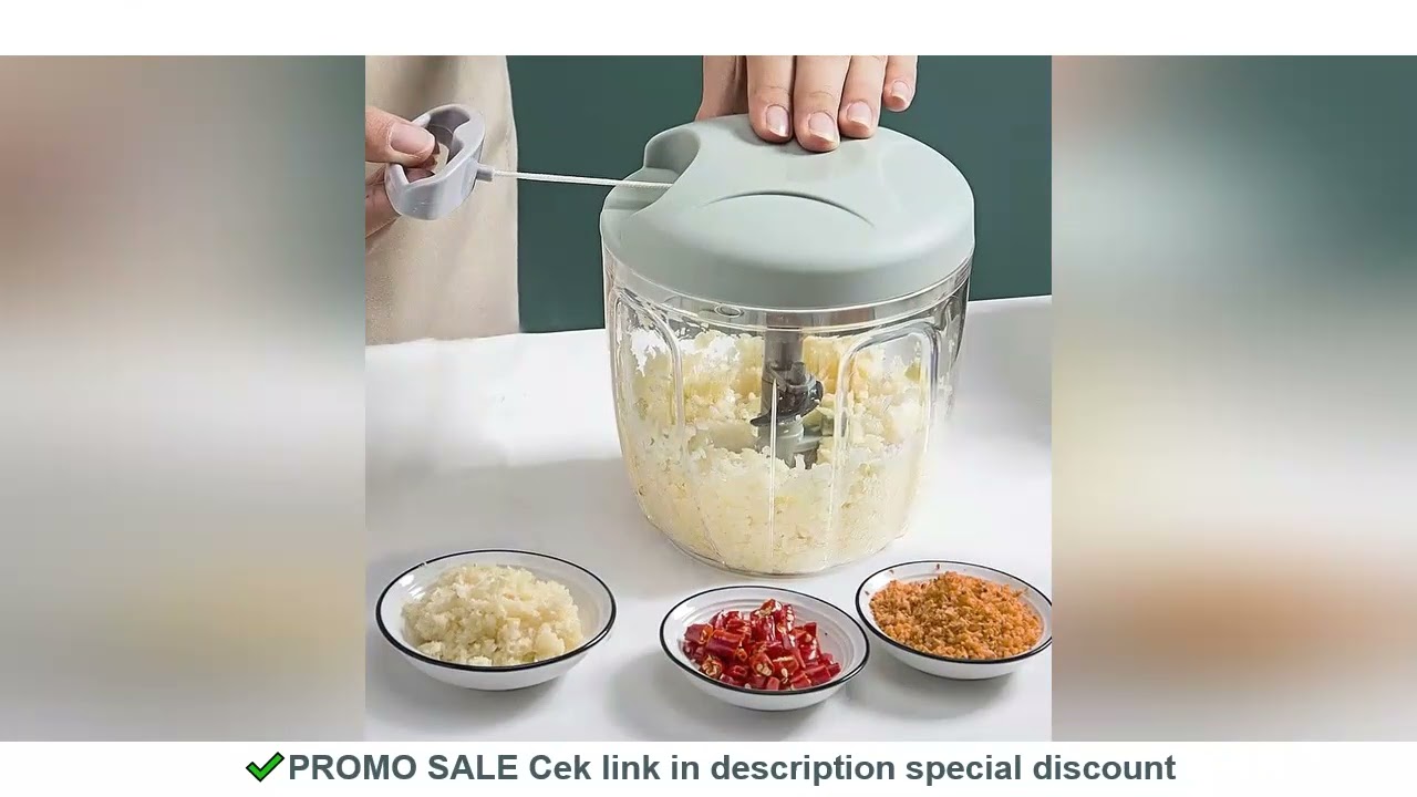 500/900ML Manual Meat Mincer Garlic Chopper Rotate Garlic Press Crusher Vegetable Onion Cutter Kitch