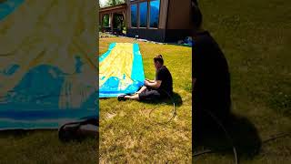How To Set-Up Slip N Slide Summer Activity