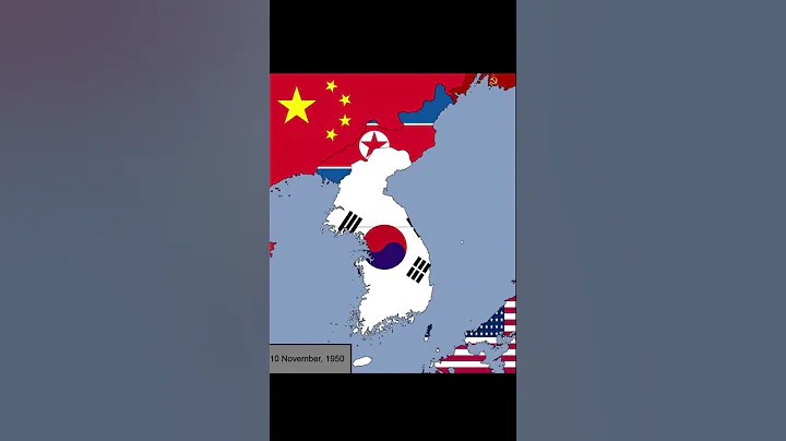 The Korean War with Flags