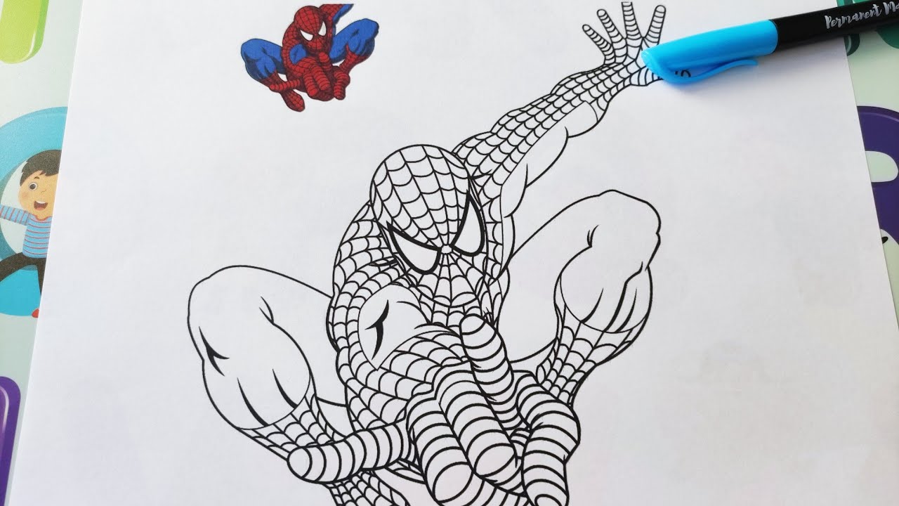 Coloriage SpiderMan Super-Heros