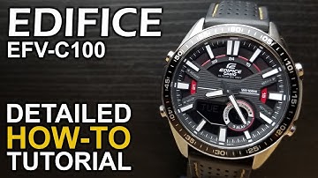 Casio Edifice EFV-C100 - Detailed How-To Tutorial on module 5479
