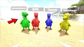 ¡NOS ESCONDEMOS COMO DINOS en ARK!