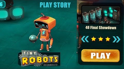 Tiny Robots Recharged | Play story | Level 48 | Final showdown