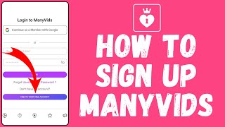 How to Sign Up on Manyvids Account 2024 | Register Manyvids Account