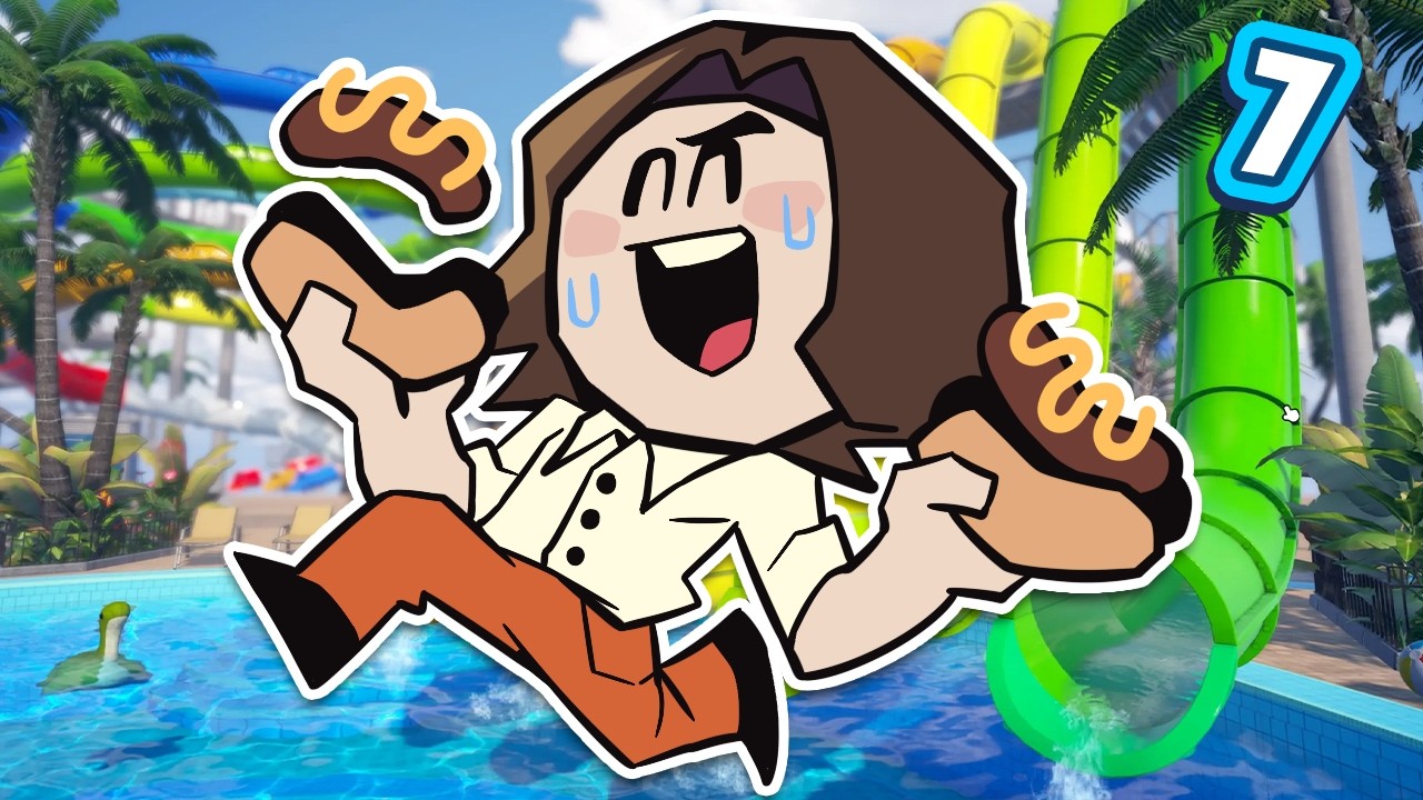 Hot Dogs, Lemonade, and Disposable Things | Waterpark Simulator [7]