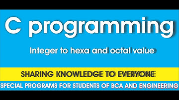 Accept an integer and display it in octal and hexadecimal formats in C language
