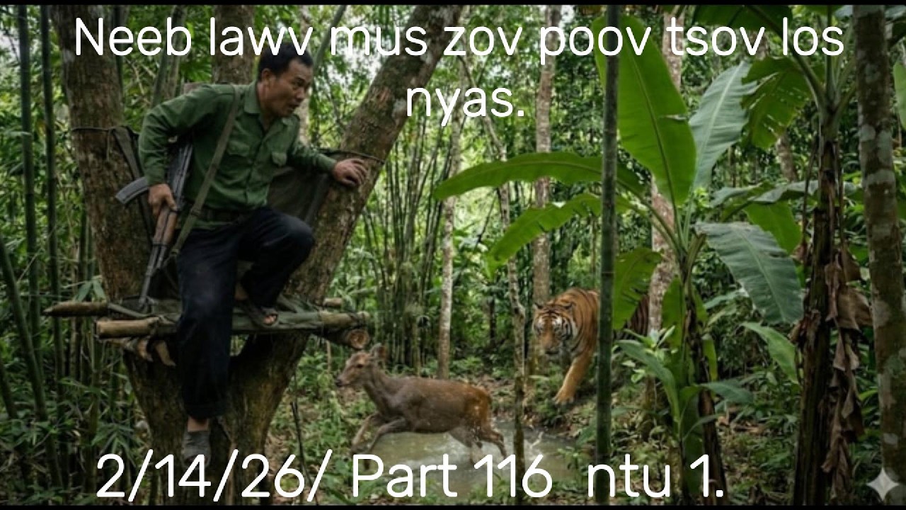 Neeb lawv 4 kwv tij mus zov poov mos lwj tsov los nyas lawv txaus ntshai kawg.