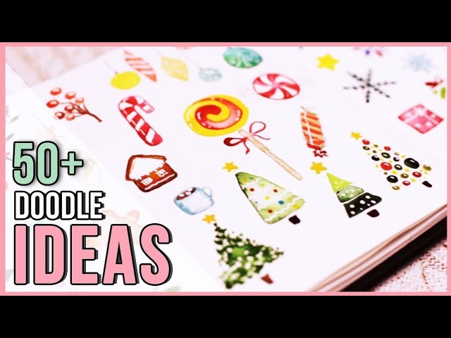 Christmas Holiday Watercolor Doodle Ideas | Art Journal Thursday Ep. 28